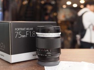 [ 全片幅 ] Voigtlander Portrait Heliar 75mm F1.8 For E-mount 新款 市場少有 完美無暇