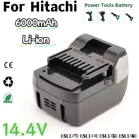 Compatible with High Tech Hitachi 14.4V lithium drill battery BSL1830/1430 6.0Ah large capacity char