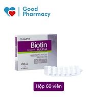 Hulipha Biotin pills help supplement Biotin for skin, nails, hair, help reduce hair loss, beautify s