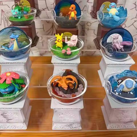Original Re-Ment Pokemon: Terrarium Collection 15 Full Set Collectible Toys Charizard Venusaur Anime