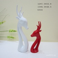 Resin Study Room Decoration Model Room Ornament4G5Living Room Children's Room Abstract Deer4Modern M