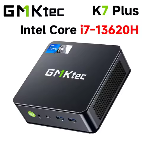 GMKtec K7 Plus Core i7-13620H Mini PC Win11 Pro DDR5 32GB 1TB NVMe SSD PCIe4.0 WiFi6 BT5.2 Desktop G