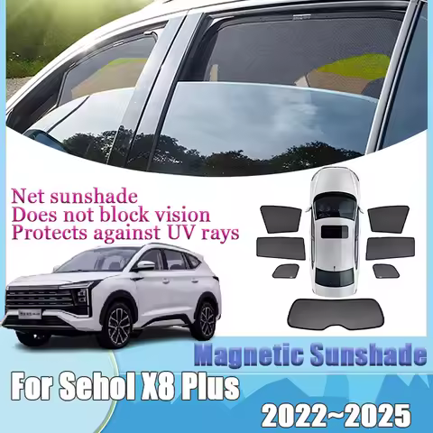 For Sehol X8 Plus JAC JS8 Jiayue Sei 7 Pro EVO 7 Moskvitch 8 2022-2025 Magnetic Sunshades Visors Too