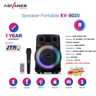 Advance KV-8020 Speaker Bluetooth Speaker Meeting Portable 8 inch Free Mic Wireless
