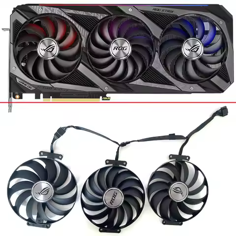 95mm T129215SU CF1010U12S DC12V Graphics Card Fan For ASUS ROG STRIX RTX 3060 3070 3080 Ti 3090 GAMI