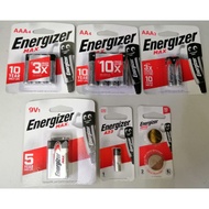 Battery Energizer Max AA4 / AAA4 /AAA2 / A23 / 2032 / 9V