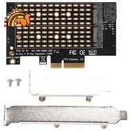 Pcie To M2/M.2 Adapter M.2 Ngff To Desktop Pcie X4 X8 X16 Nvme  Dual Ssd Pci Express Adapter Card