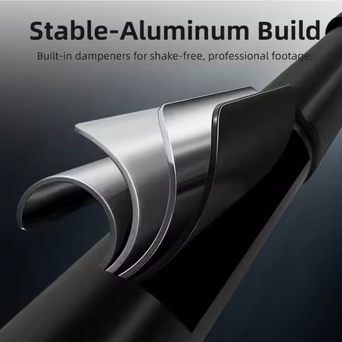 Selfie Stick Aluminum Alloy Handle Grip Adjustable for Insta360 Go Ultra/X5/Pocket 3 Action Cameras