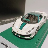 AutoStratos 1/43 Ferrari Sports Car Model Ferrari 488 Pista Spider White Green