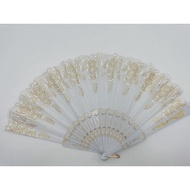 Gold Powder pamaypay plastic hand fan holding fan fan