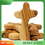[luxiang.th] 10 PCS Small Olive Wood Crosses Holding Crosses Prayer Crosses