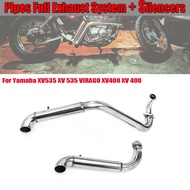 For Yamaha Virago V Star XV535 XV 535 XV400 XV 400 All Years Exhaust Pipe Full Muffler Exhaust Syste