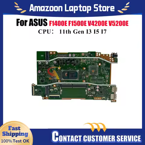 X415EA Laptop Motherboard For ASUS VivoBook F1500E F1400E X415EA X415E X415EQ X415EP V5200E V4200E M