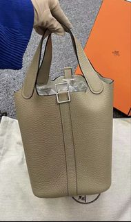 Hermès Picotin 18 S2 風衣灰銀扣