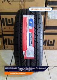 205/55R16 Gajah Tunggal w/ Free Stainless Tire Valve and 120g Wheel Weights (PRE-ORDER)