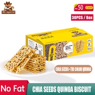 Mr.Squirrel Chia Seed Quinoa Biscuits Sugar Free Healthy Snacks 22PCS/BOX