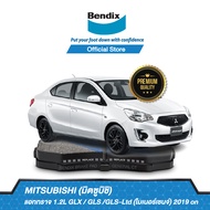 Bendix ผ้าเบรค MITSUBISHI Attrage 1.2L Mivec / 1.2L GLX / GLS /GLS-Ltd (Minor Change) (ปี 2013-ขึ้นไ