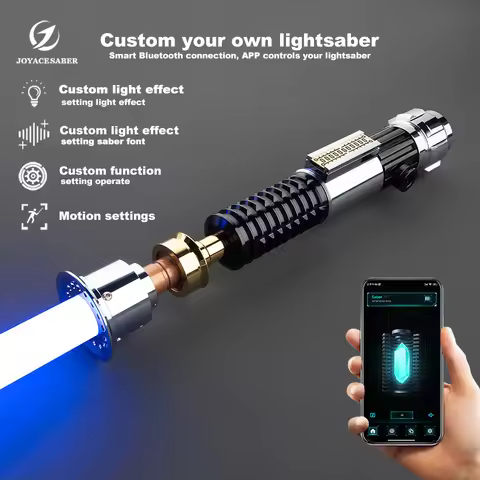 Lightsaber Obi-Wan Kenobi Neopixel Light Saber Jedi Pixel Laser Sword Metal Handle Cosplay Luminous 