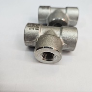 Tee Stainless 304 Class 3000 NPT 1" inch