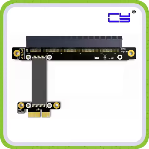 PCI-E Gen3.0 1x To 16x Riser Cable 30cm 40cm 50cm 60cm PCI-Express PCI-E X16 Extender Right Angled E