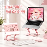 360 Degree Rotating Laptop Stand, Computer Laptop Cooler Stand, Metal Foldable Laptop Stand Shelf