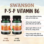Swanson vitamin B6, P-5-P 40mg nerve transmission supplement pills 60 pills