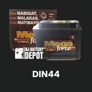 DIN44 | DIN 44  MEGA FORCE MAINTENANCE FREE CAR BATTERY