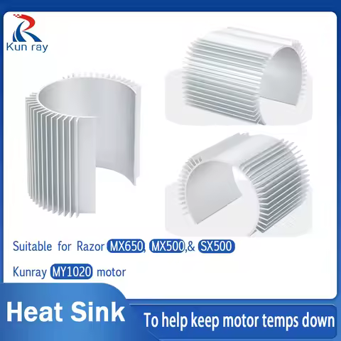 Kunray MY1020 Aluminum Heat Sink Suitable for Razor MX650, MX500, SX500, RSF650 To Help Keep Motor T