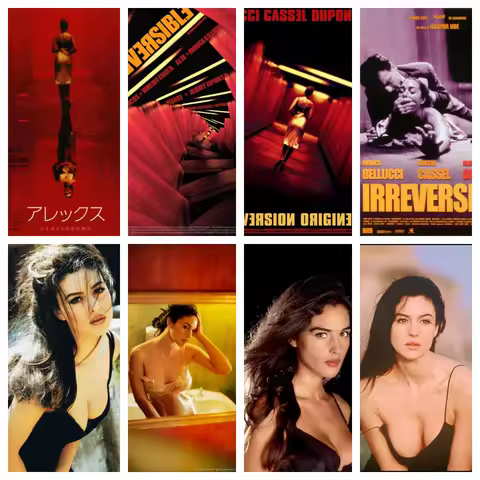 Monica Bellucci 2002 Movie Irreversible Poster Art Prints Canvas Painting for Living Room Wall Art P