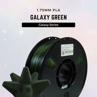 (Local Stock) PLA Galaxy Green Filament Glitter Series 1.75mm 1kg 3D Printer/Printing Alt Tab BAMBU 