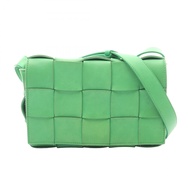 [二手] Bottega VenetaBOTTEGA VENETA斜背包，Maxi Intrecciato，578004，綠色皮革，Intrecciato，卡式肩包