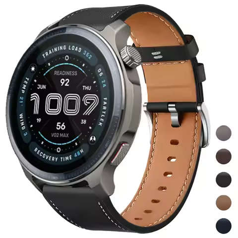 20mm 22mm Leather Strap For Huami AMAZFIT BALANCE 2 Band Amazfit BIP6 5 GTR 4 3 Pro 47mm 42mm GTS 4 