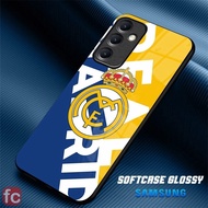 HP Glossy Softcase Samsung A15 A25 A35 A55 |FR61| Glass Effect Silicone Case, Mica Silicone Camera P