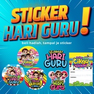 Sticker Selamat Hari Guru | Pelbagai Saiz dan Bentuk | Sticker ucapan hari guru