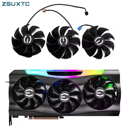 87MM PLD09220S12H RTX3080 RTX3070 Graphics Card Fans Replacement For EVGA GeForce RTX 3070 3080 TI 3