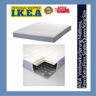 IKEA Vestmarka Sprung Spring Mattress 90x200cm 150x200cm 180x200cm Single Queen King Size Extra Firm