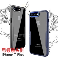 เคสโทรศัพท์ ไอโฟน เคสใสขอบสี Case iPhone 7Plus / 8Plus / iPhone11 / iPhone12 / iPhone13 / iPhone14 เคสกันกระแทก ขอบนิ่มหลังแข็ง เคส IPhone7plus