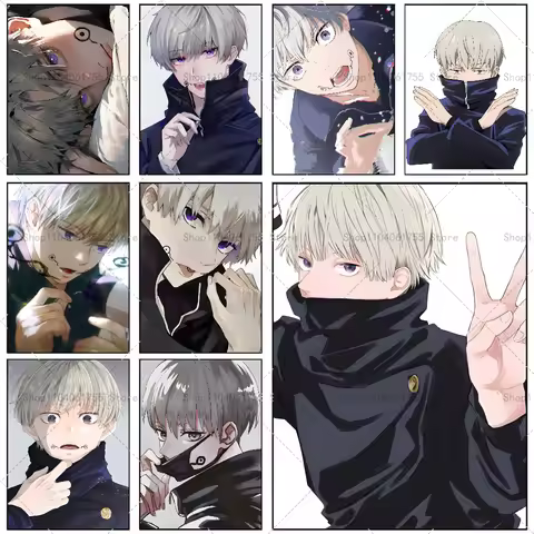 1PC Anime Jujutsu Kaisen Inumaki Toge Poster Self-adhesive Art Waterproof Paper Sticker Coffee House