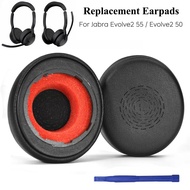Earpads for Jabra Evolve2 55 MS UC Wireless Headset, Evolve2 50 Replacement Ear Pads Cushions with S