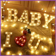 ෆ ⚔ ៙ ◗ 3D Led Letter Light Name Letter Standee Lettering Name for Backdrop Birthday Decoration Par