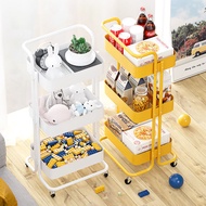 Trolley Rack Kitchen Living Room and Bathroom Bathroom Bedroom Snack Baby Movable Multi-Layer Floor Storage Rack