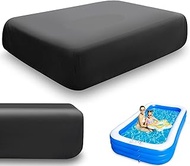 Inflatable Pool Cover 130 x 72 in Rectangular 11 x 7 ft Rectangle Inflatable Solar Swimming Pool Cov