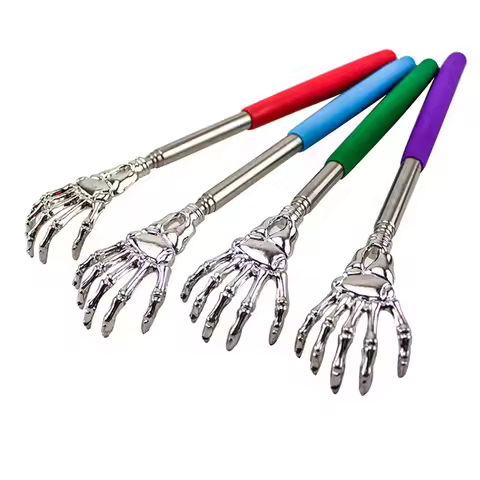 Stainless Steel Back Scratcher Telescopic Scratching Massager Extendable Itch Old Man Happy Health P