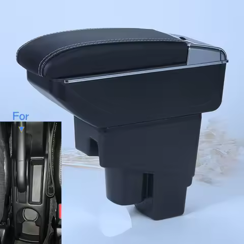 For Honda Jazz Armrest For Honda Fit Jazz 1 2003-2007 Car Armrest Box Retrofit Accessorie Car Storag