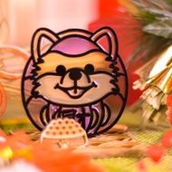 動物達摩招財(松鼠狗/博美犬) 台座式 手工彩繪 多色開運