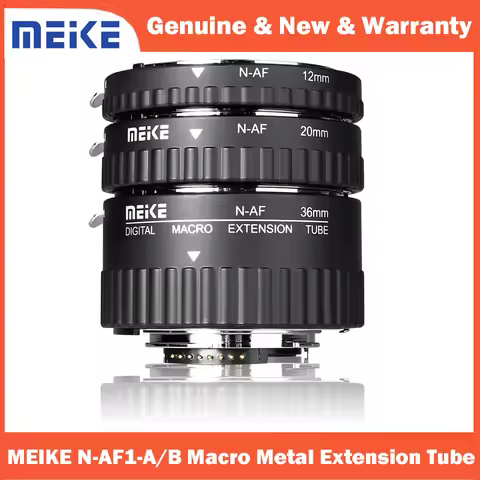 MEIKE N-AF1 Macro Metal Extension Tube Adapter Electronic Mount Auto Foucs for Nikon DSLR Camera D80