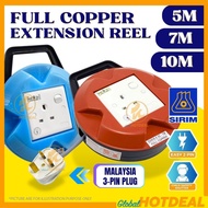 [SIRIM] Extension Plug Plug 3 Pin Socket Cable Wayar Extension Reel Extension Wire Plug Socket Exten