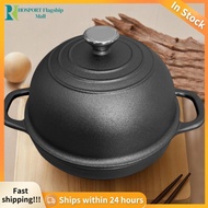 24CM Cast Iron Bread Toaster Dome-Shaped Sourdough Bread Baking Pot Non-Stick Enameled Frying Cookwa