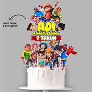 CAKE TOPPER BOBOIBOY / YAYA CUSTOMADE