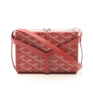 【二手】Goyard GOYARD單肩包 Minaudière Trunk 手拿包 MINA08PMLTYREDPVC 塗層帆布皮革 Minaudière Trunk 手拿包